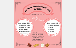 Matinée saucisson chaud du 18 octobre !