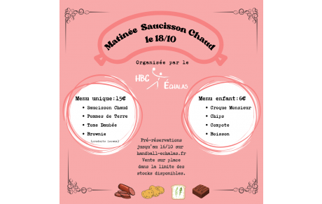 Matinée saucisson chaud du 18 octobre !